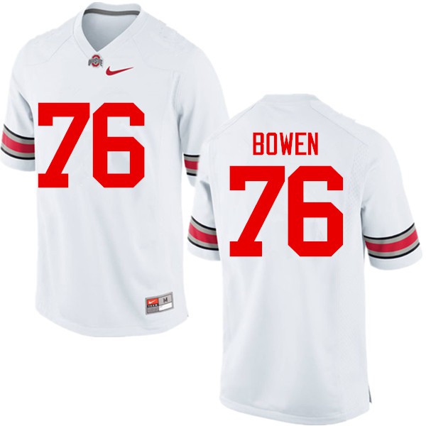 Ohio State Buckeyes #76 Branden Bowen Men NCAA Jersey White OSU58265